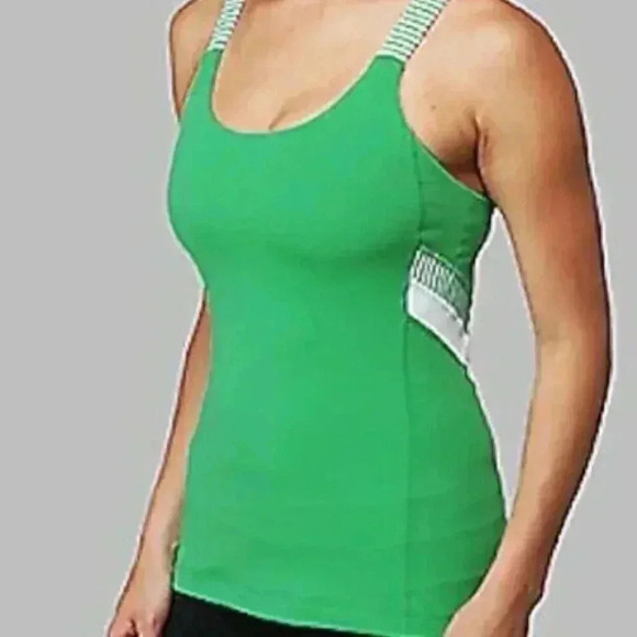 lululemon athletica Tops - Lululemon Sun salutation  savage green casual athletic yoga trendy tank top 8
